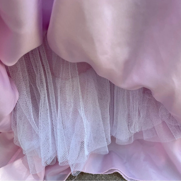 American Princess Pink Girls Dress with Sequin details, Sash and tulle skirt - Picture 6 of 11